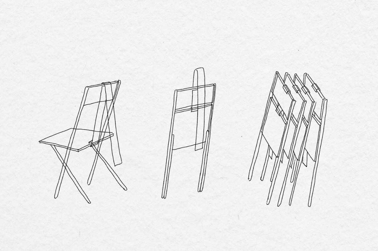 Folding chair，concept，Nylon belt，chair，