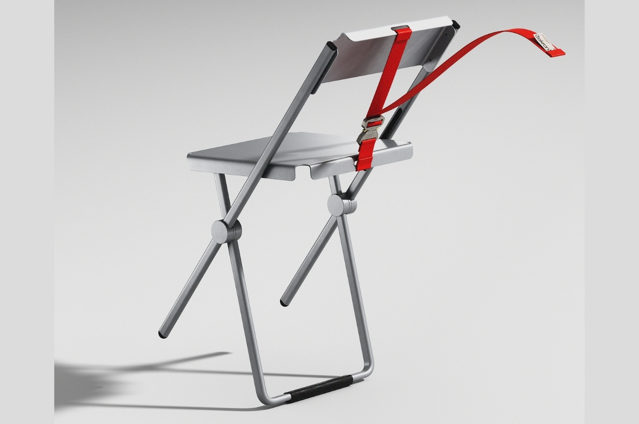 Folding chair，concept，Nylon belt，chair，