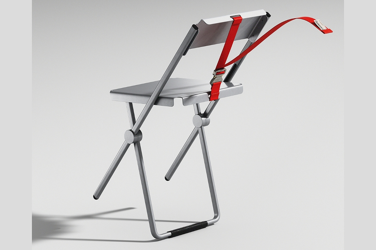 折叠椅，概念，尼龙带，椅子，