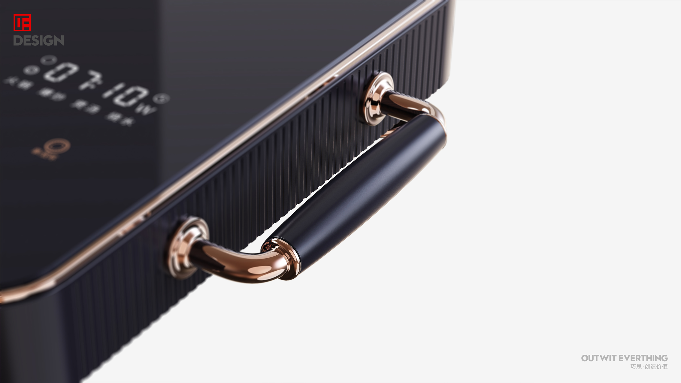 industrial design，Radiant-cooker，Electric ceramic oven set，product design，Product rendering，Macro wing design，Yi Dunpu，