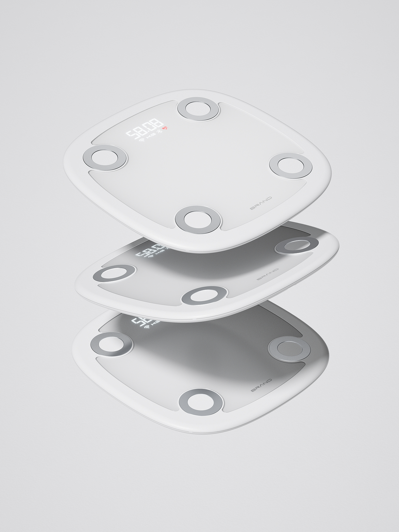 Body fat scale，product design，Appearance design，Ring design，industrial design，Render Scene ，