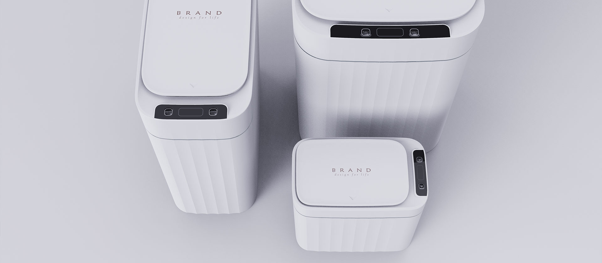 industrial design，intelligence，trash can，