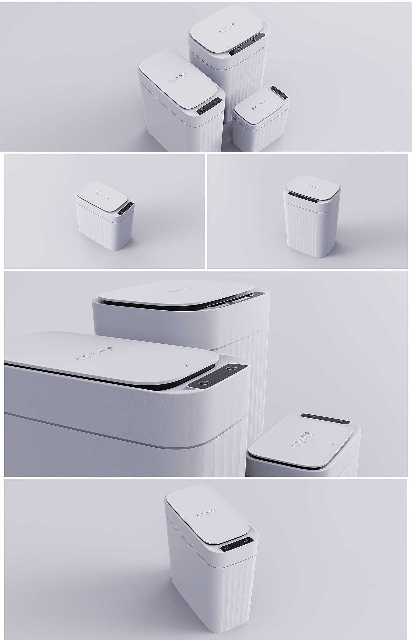 industrial design，intelligence，trash can，