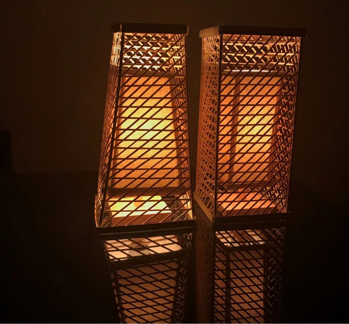 lamps and lanterns，bamboo weaving，Design，manual，Home Furnishing，