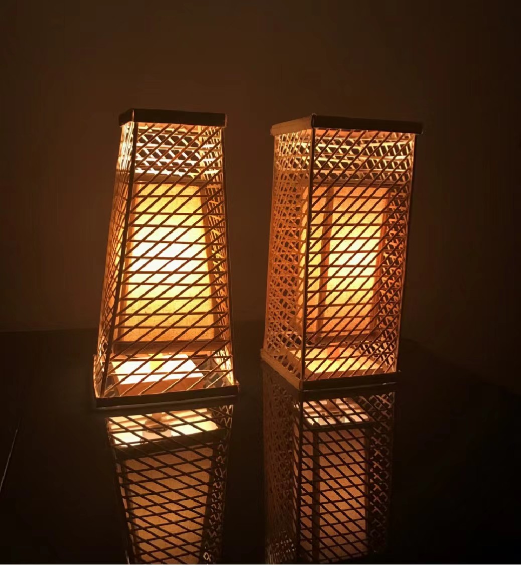 lamps and lanterns，bamboo weaving，Design，manual，Home Furnishing，