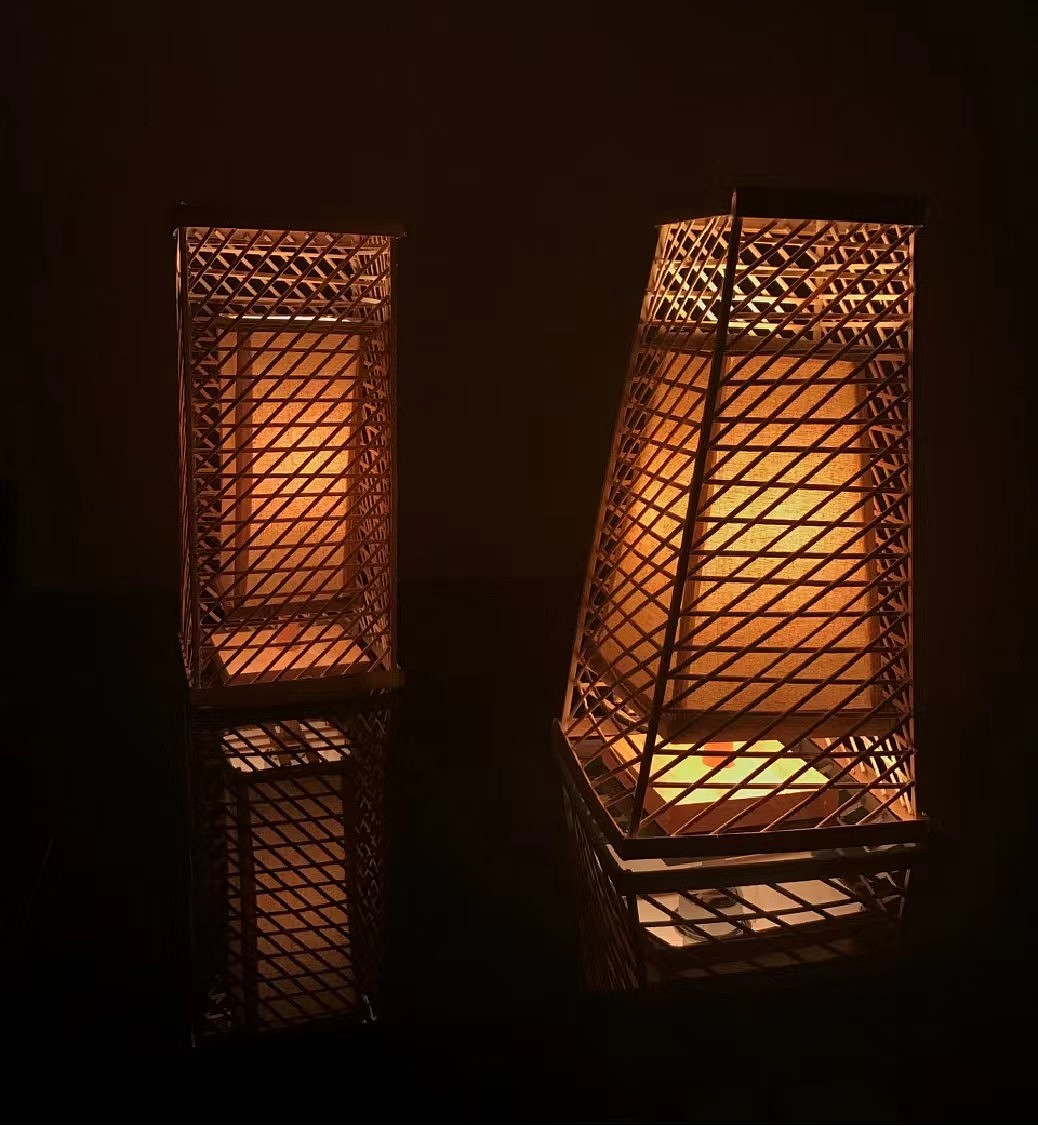 lamps and lanterns，bamboo weaving，Design，manual，Home Furnishing，