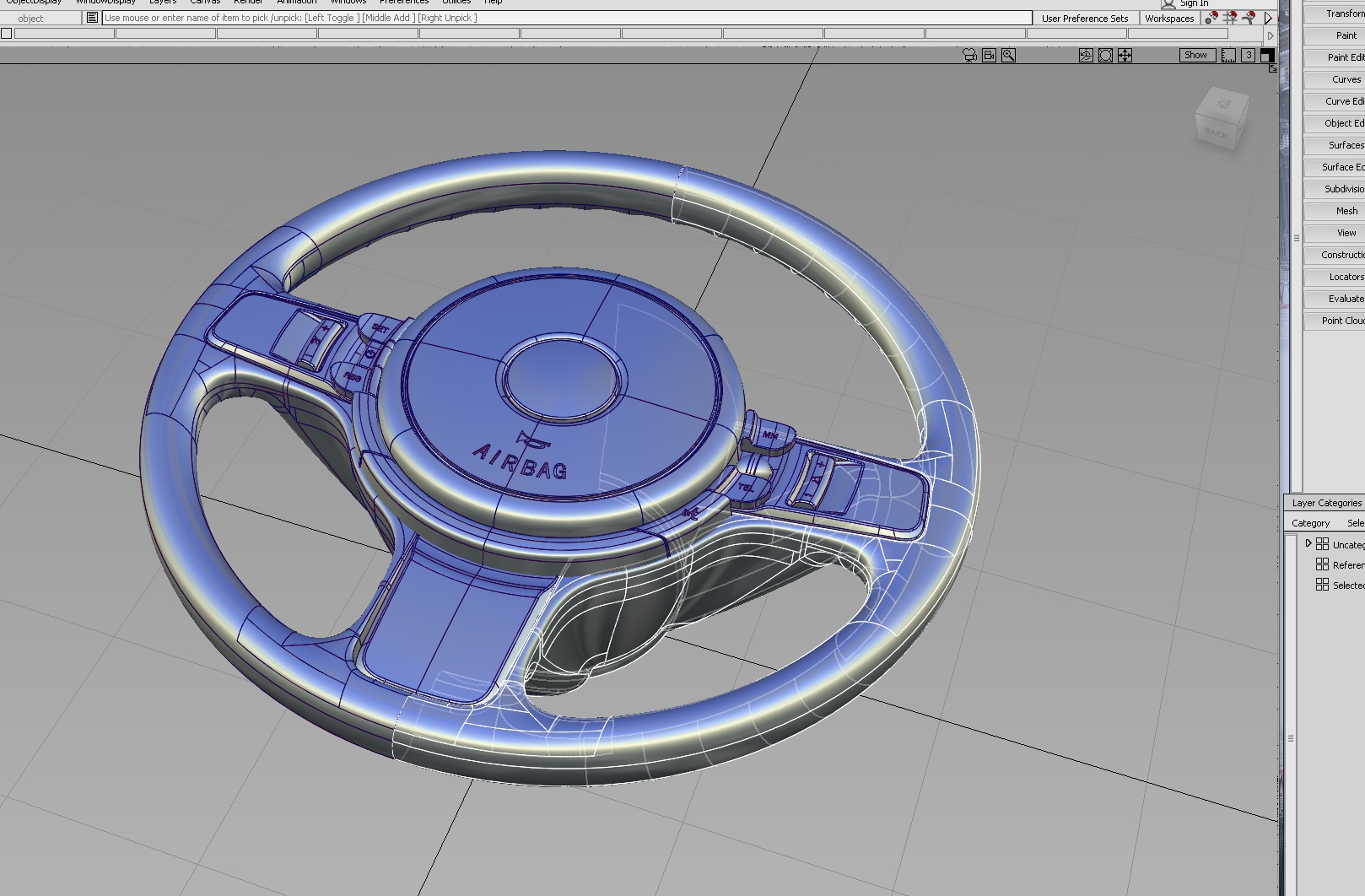 Alias car modeling/training，