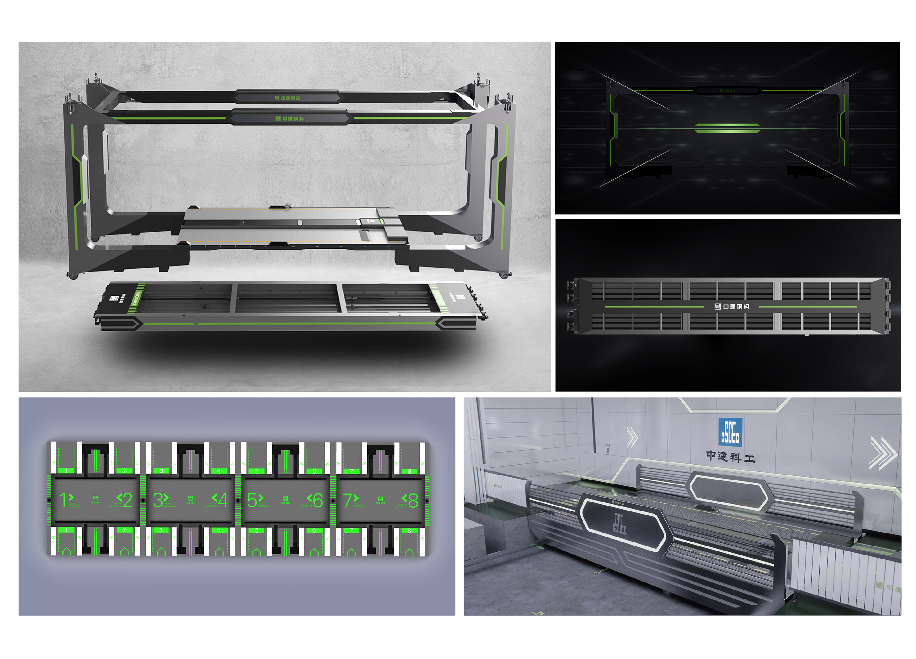 garage，Bus garage，Appearance design，Structural design，