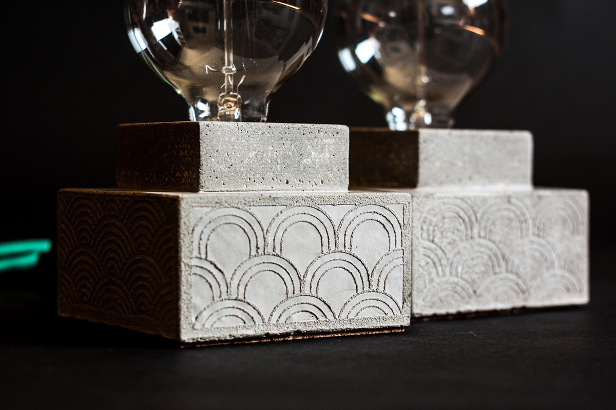 lamps and lanterns，originality，Industrial wind，concrete，product design，