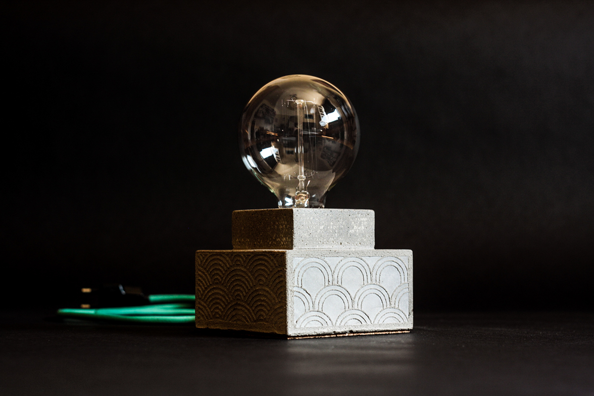 lamps and lanterns，originality，Industrial wind，concrete，product design，