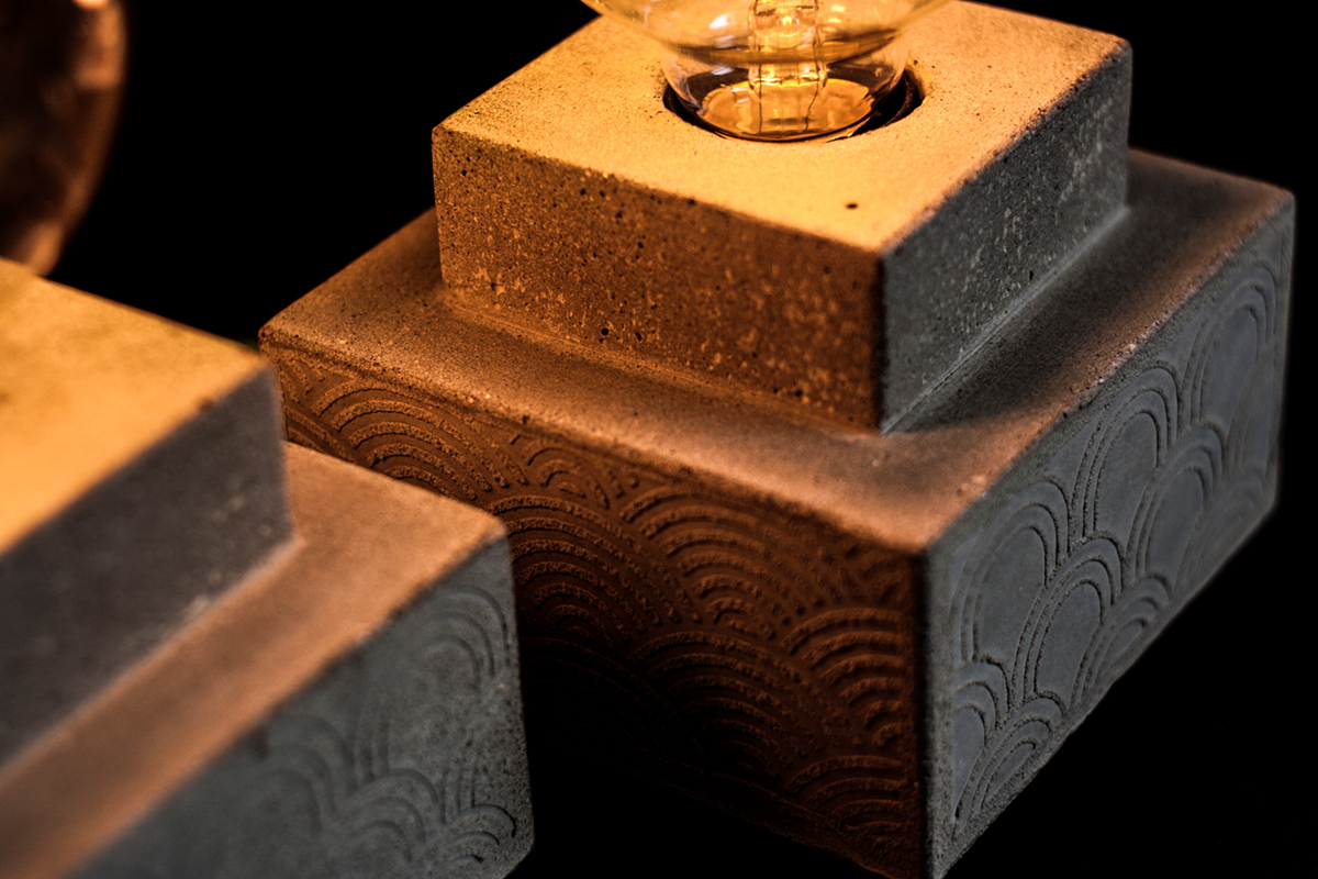 lamps and lanterns，originality，Industrial wind，concrete，product design，