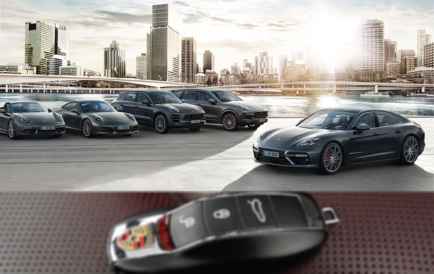 PORSCHE KEY CAS，concrete，grey，