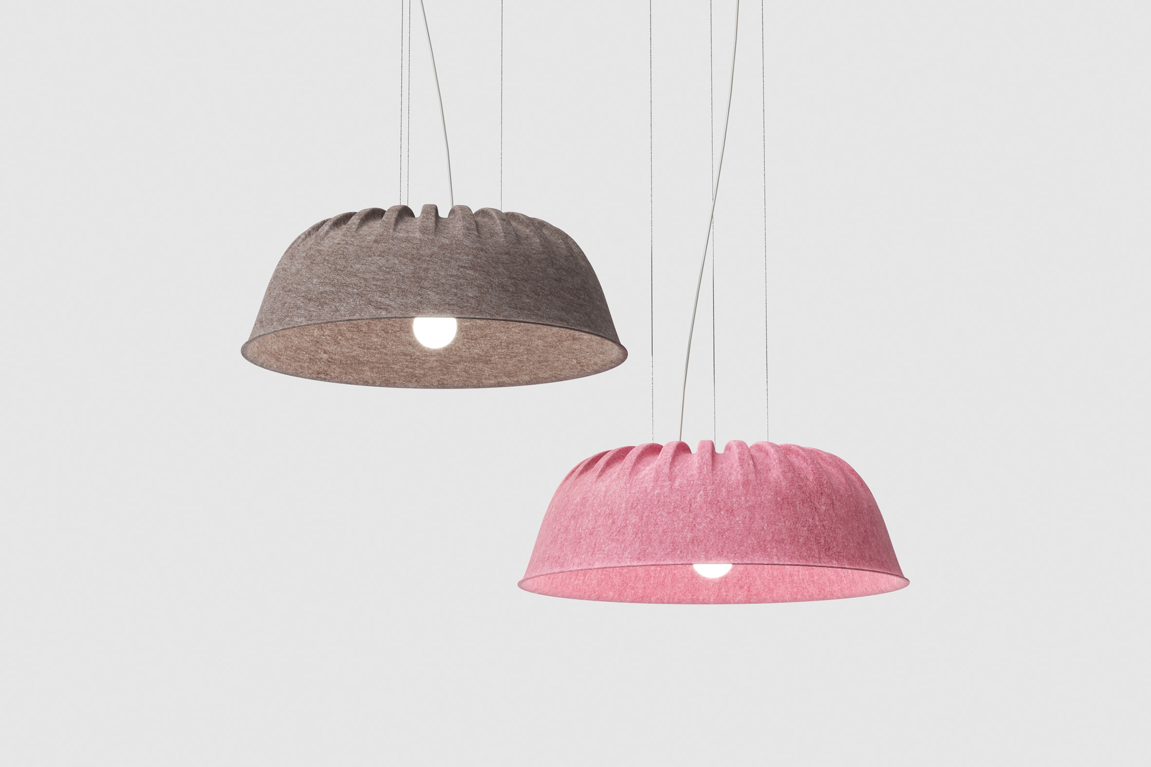 Acoustic lamp，PET Felt，product design，recovery，Fost，