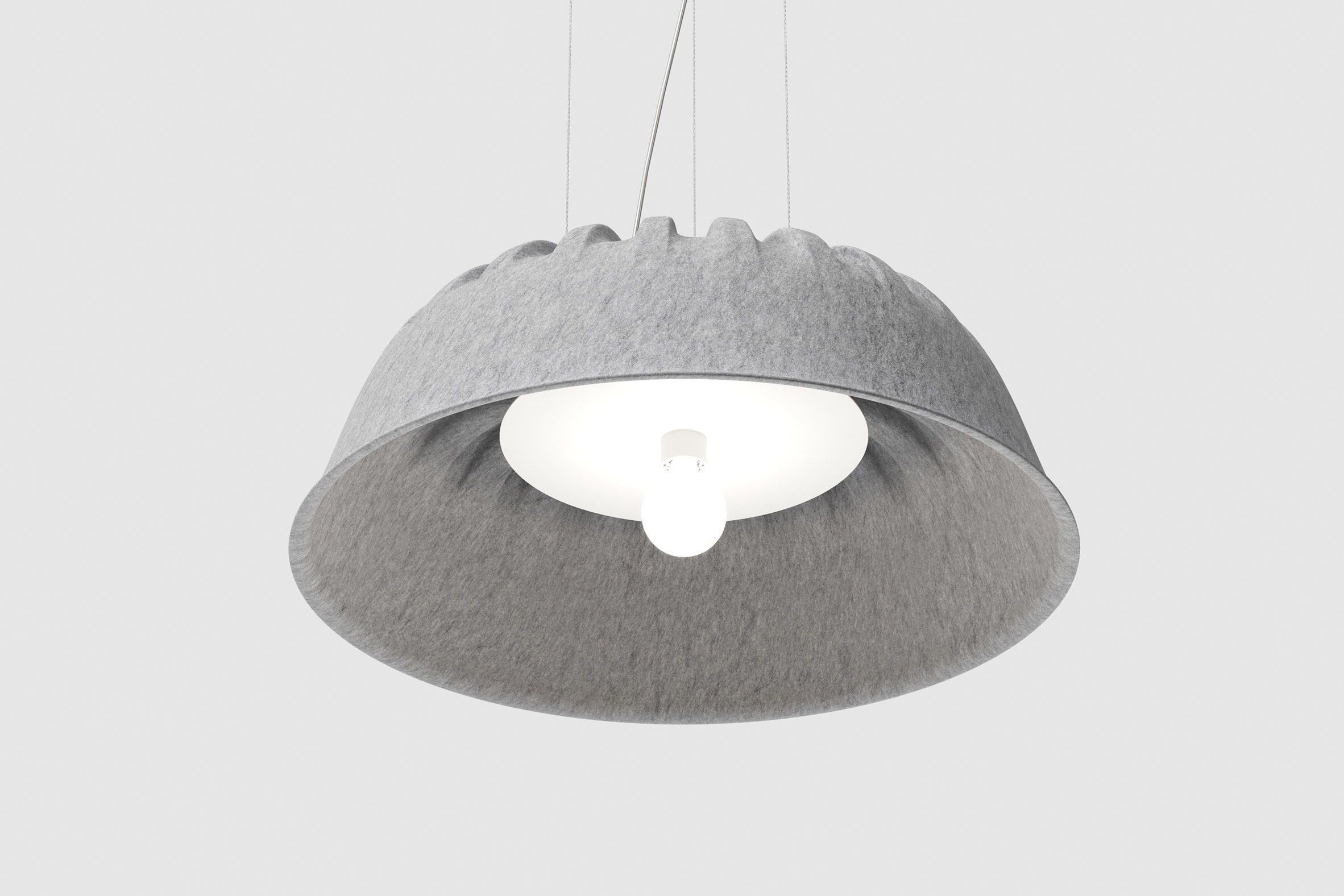 Acoustic lamp，PET Felt，product design，recovery，Fost，