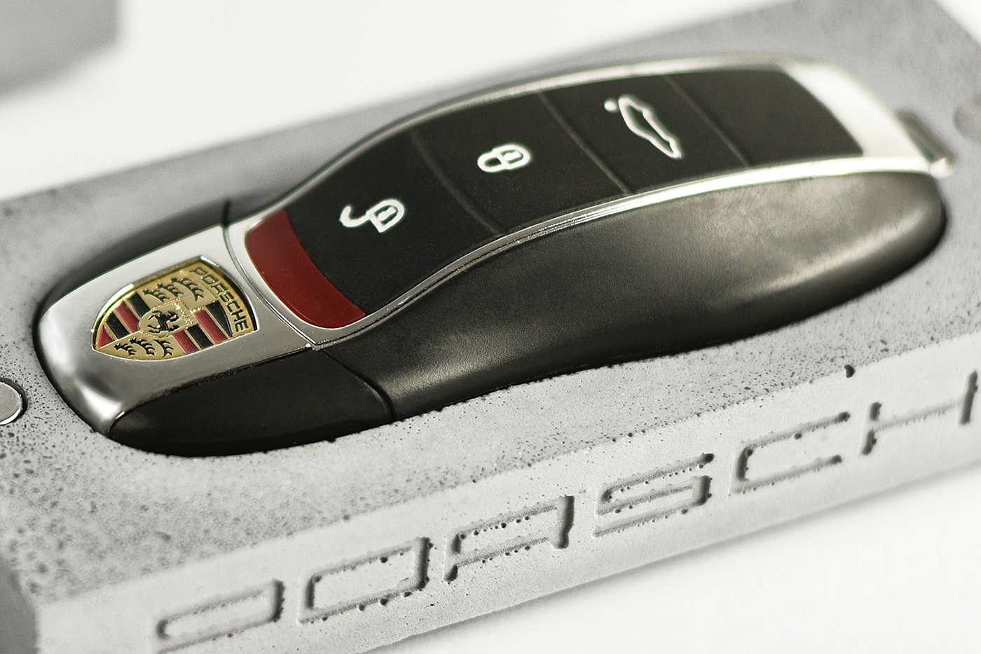 PORSCHE KEY CAS，concrete，grey，