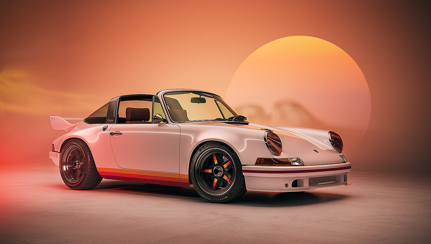 Porsche，3d，cgi，automobile，