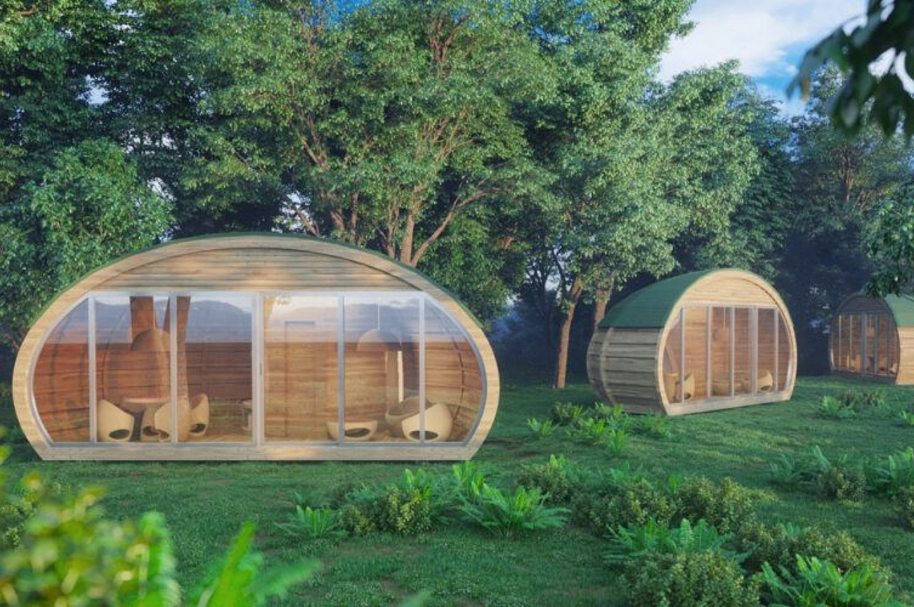 sustainable，Architecture，forest，ecology，nature，working space，space design ，Pea Clip Studio，