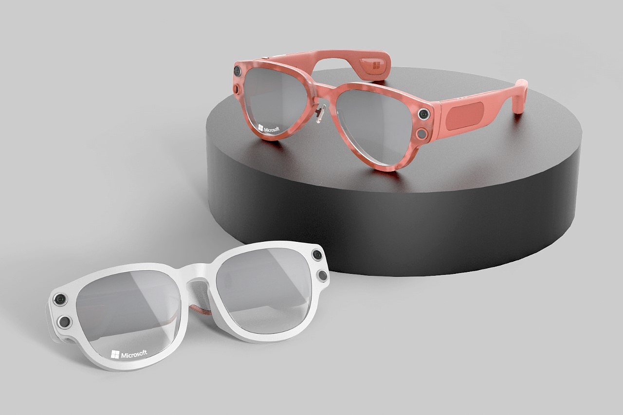 glasses，Microsoft，wearable devices ，Holographic glasses，product design，