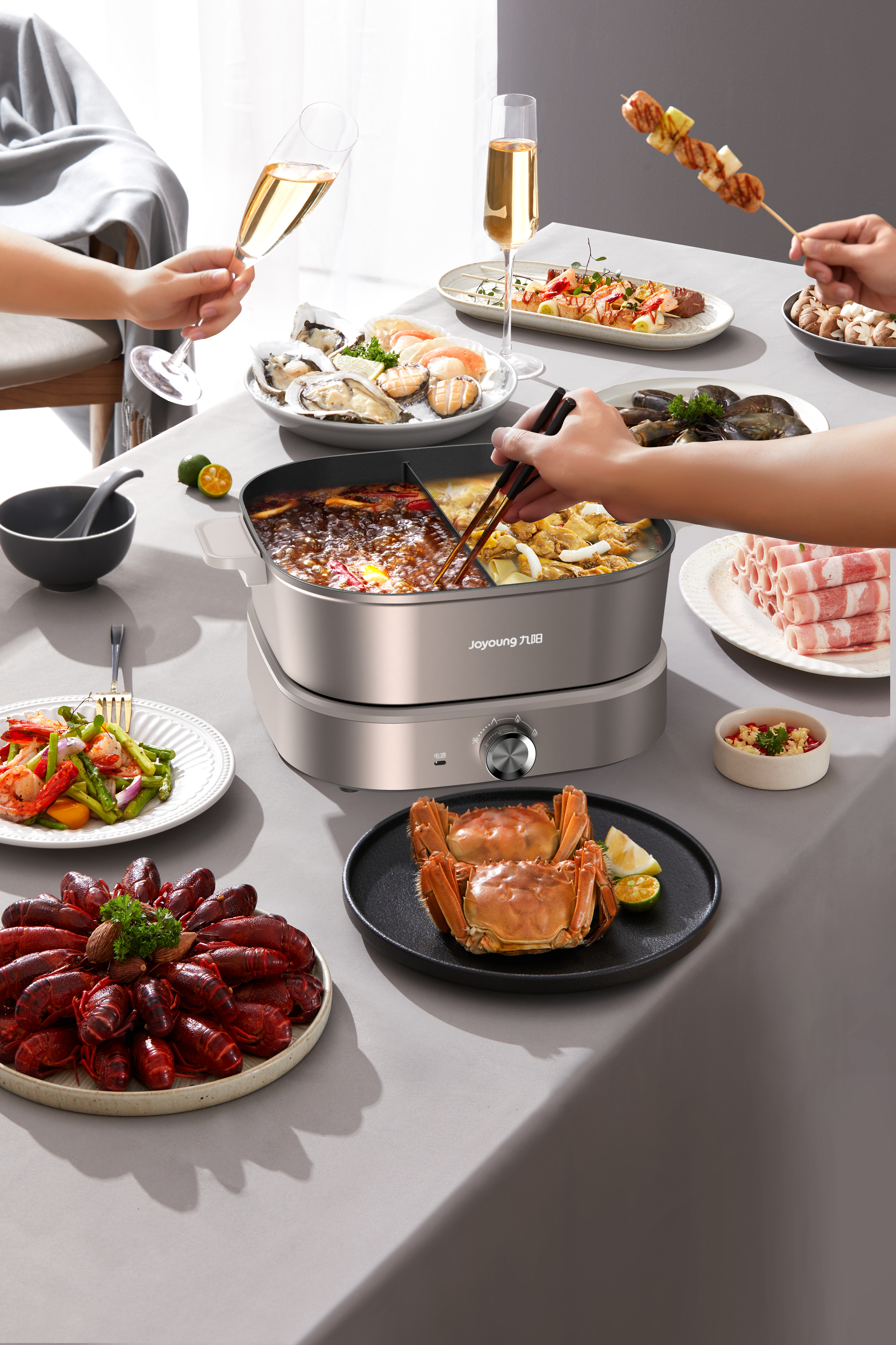 High-end electric chafing dish, Jiuyang，