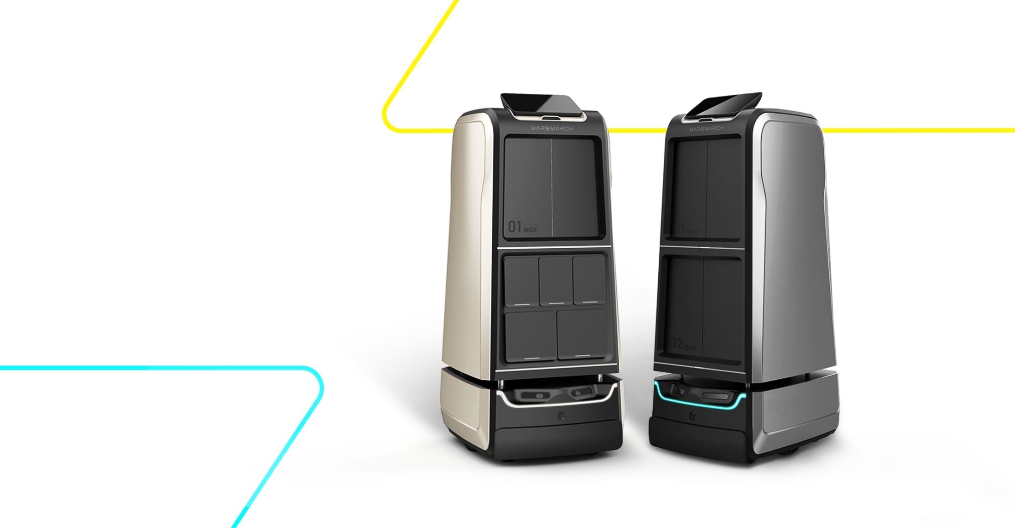 MARSMARCH ROBOT，Hotel service robot，artificial intelligence，2022 Red Dot Product Design Award，