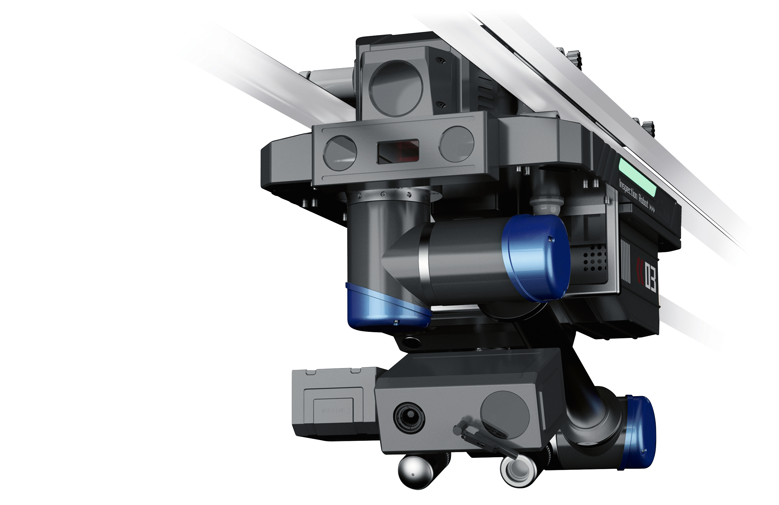 Intelligent composite track inspection robot，artificial intelligence，Robotics，2022 Red Dot Product Design Award，
