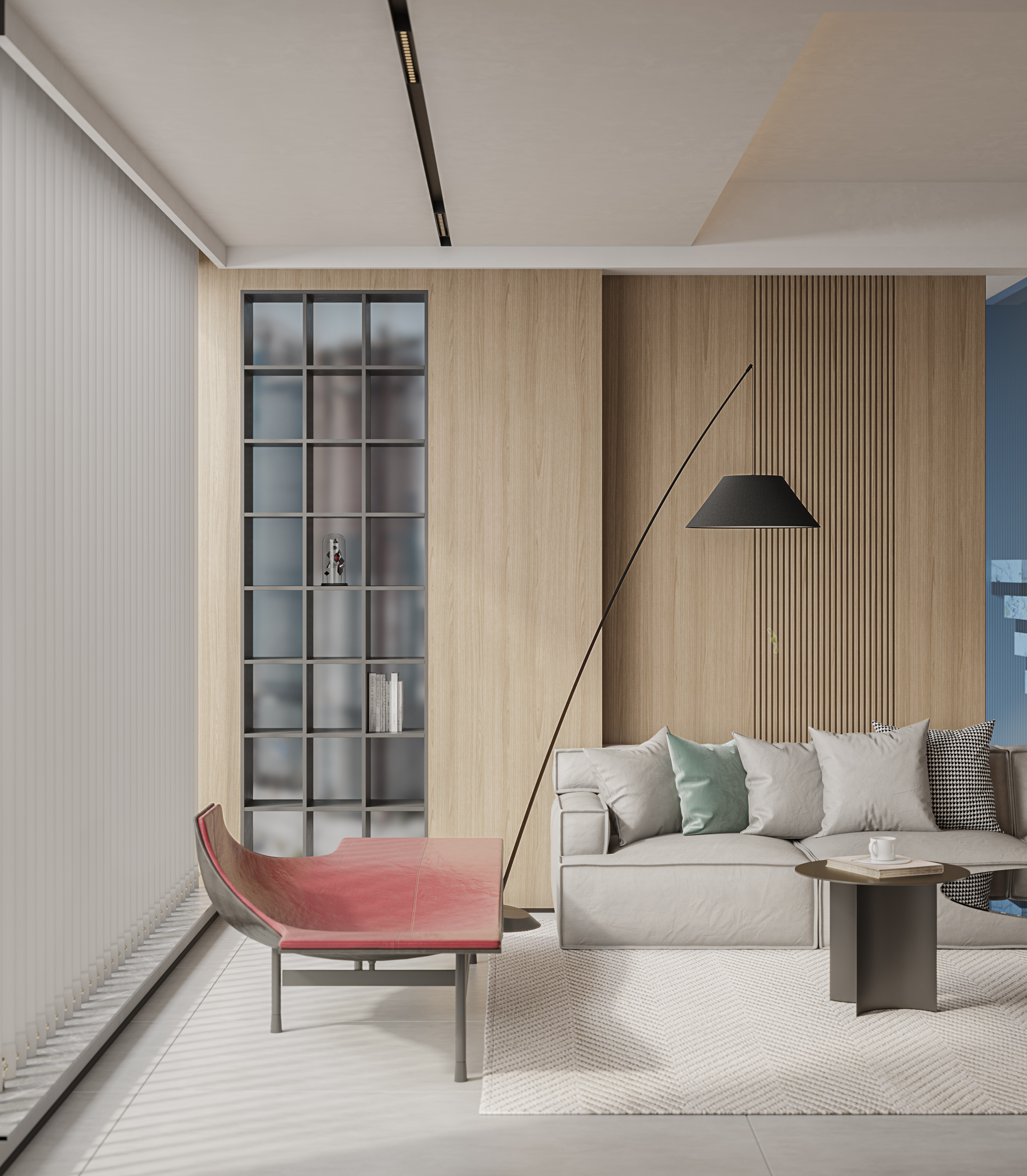 Modern simple and comfortable two-time space，