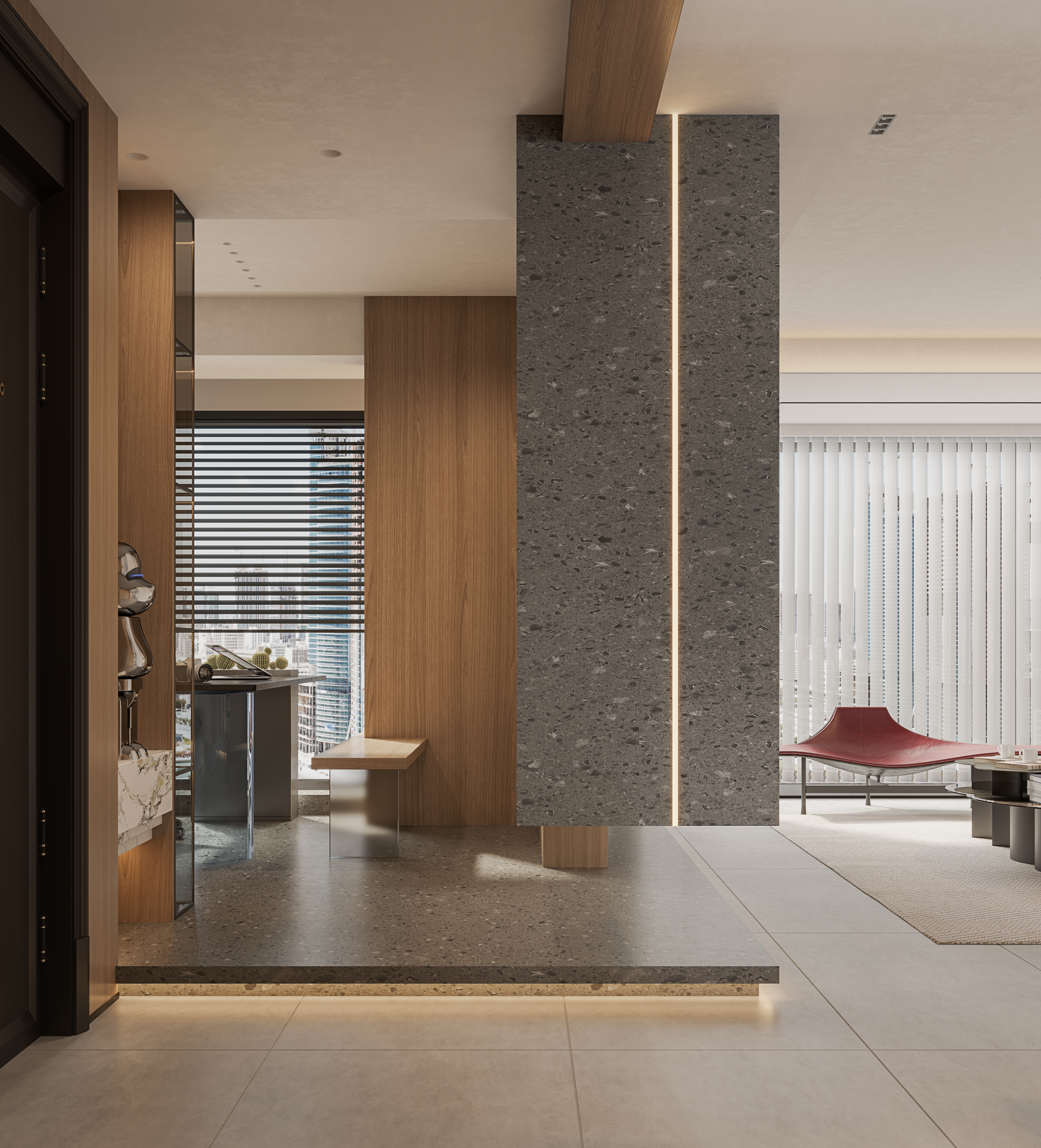 Modern simple and comfortable two-time space，