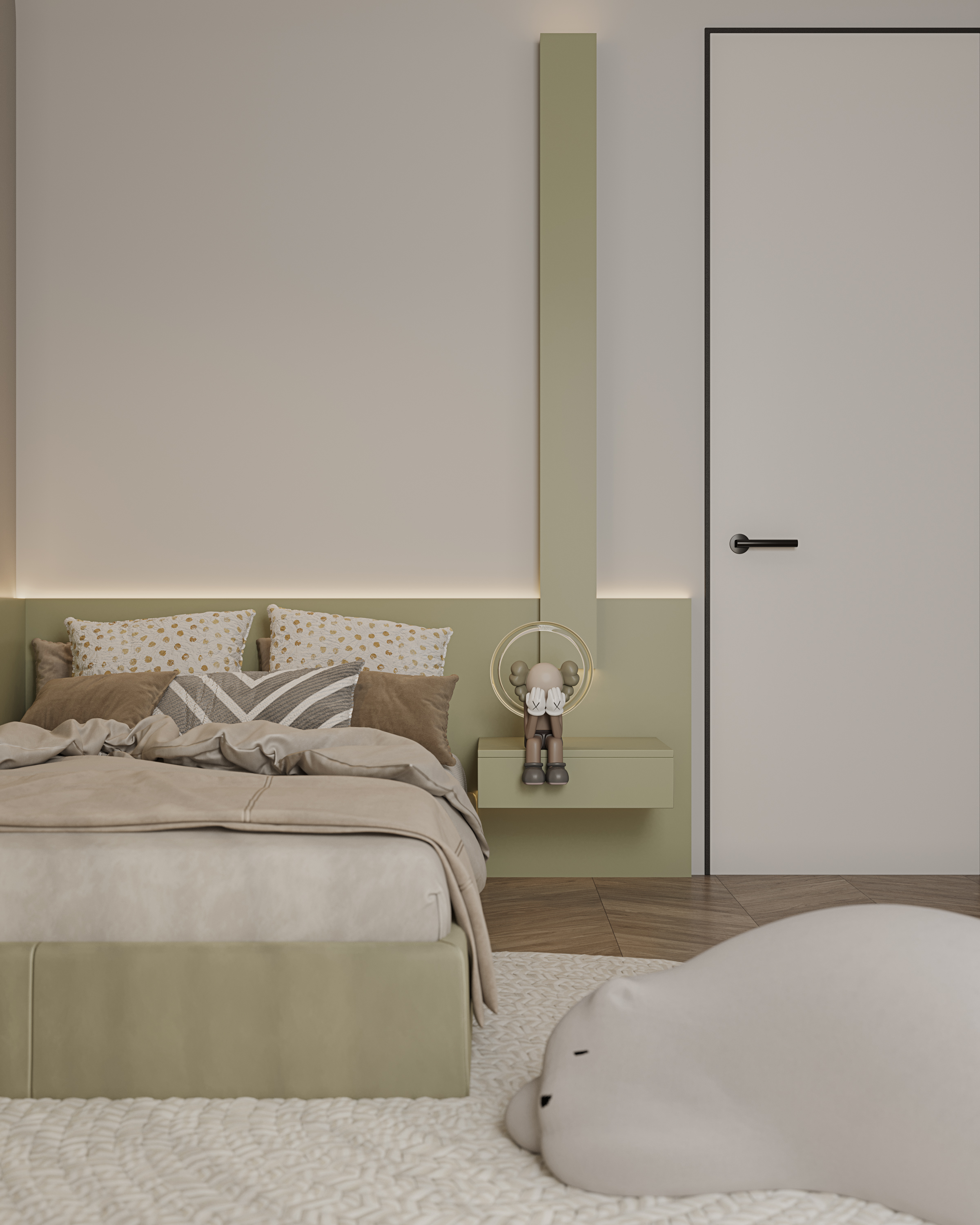 Modern simple and comfortable two-time space，