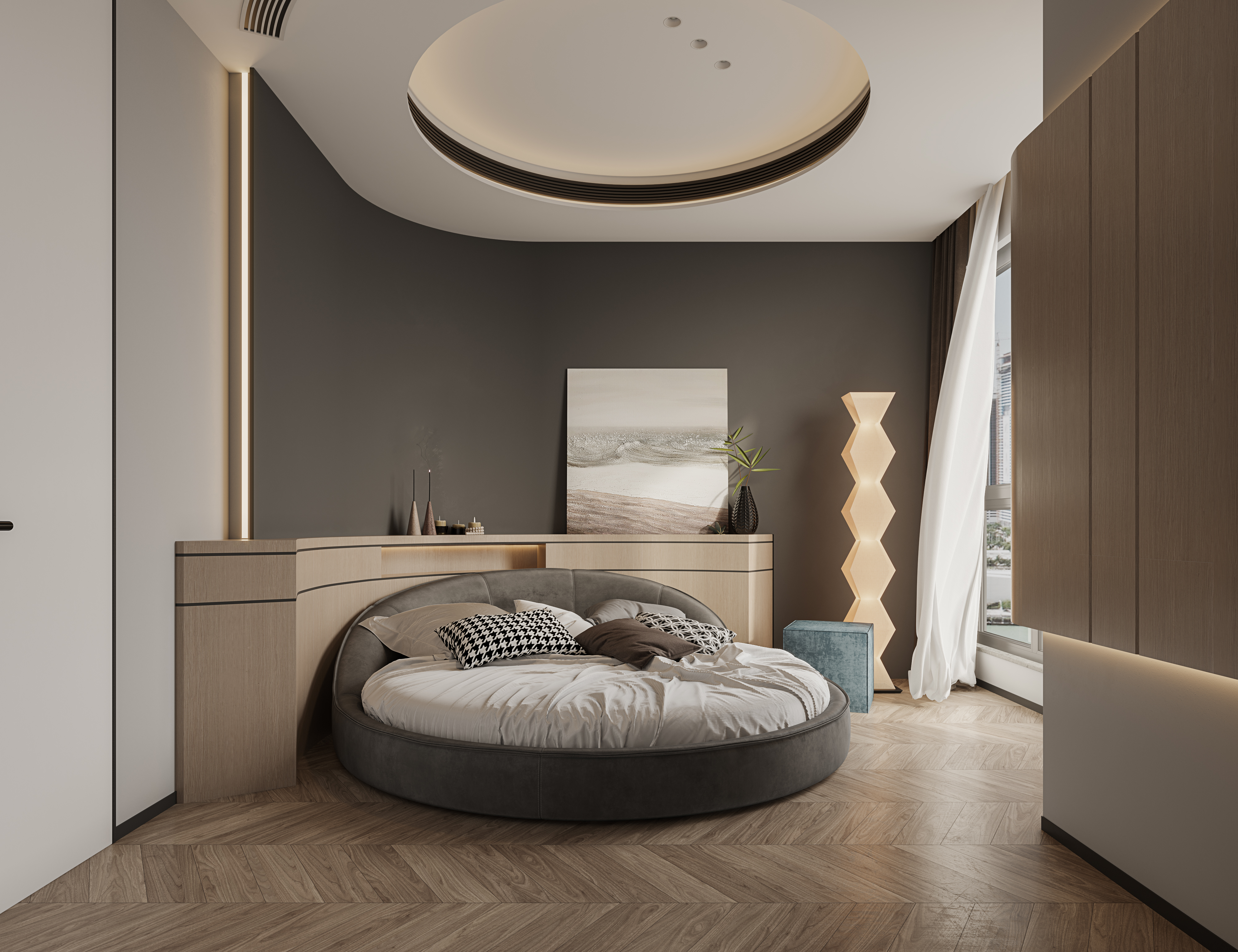 Modern simple and comfortable two-time space，