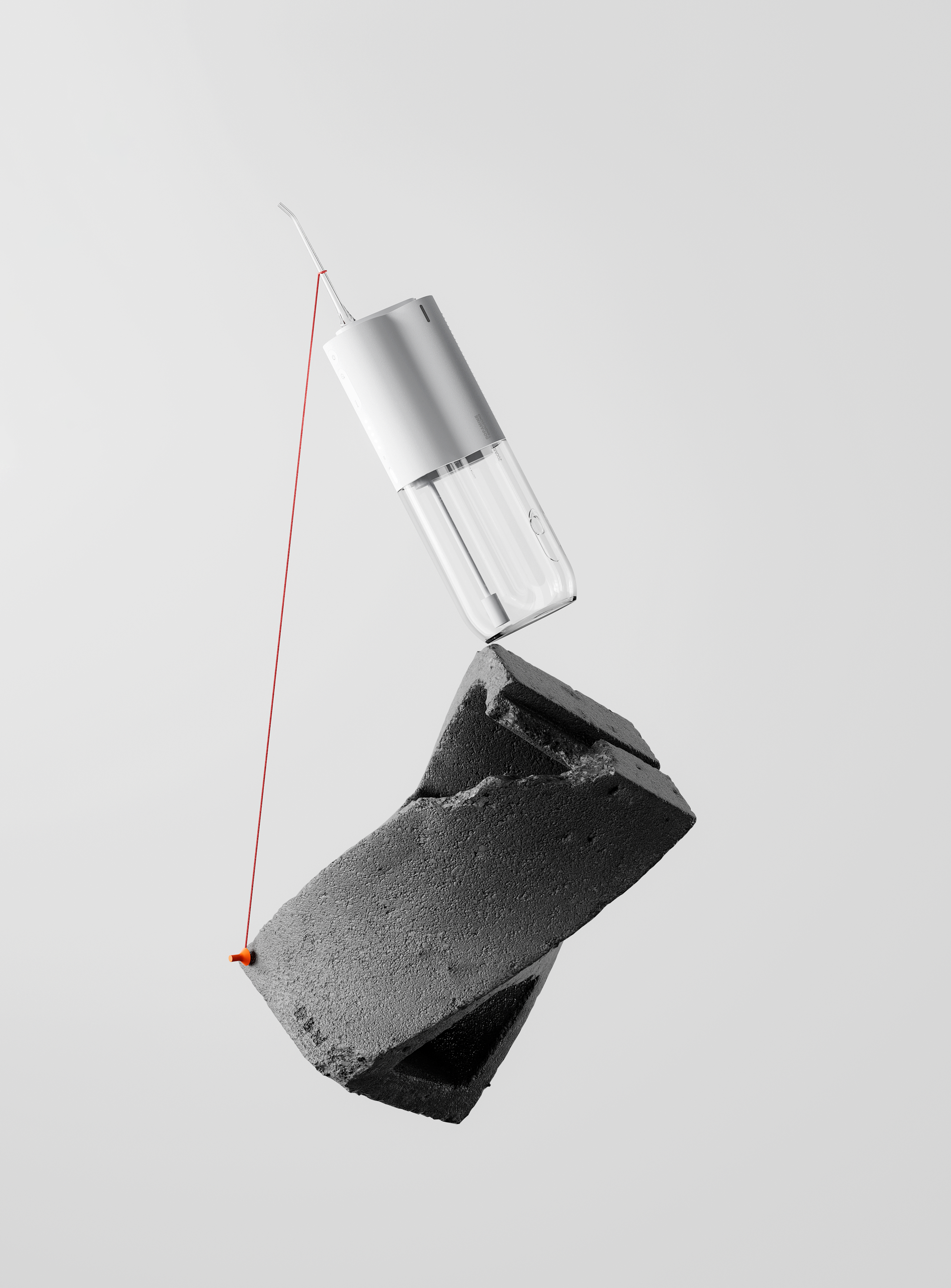 dopamine，industrial design，product design，Simple design，Tooth washer design，White products，Small household appliances，Wash integrated tooth punch，