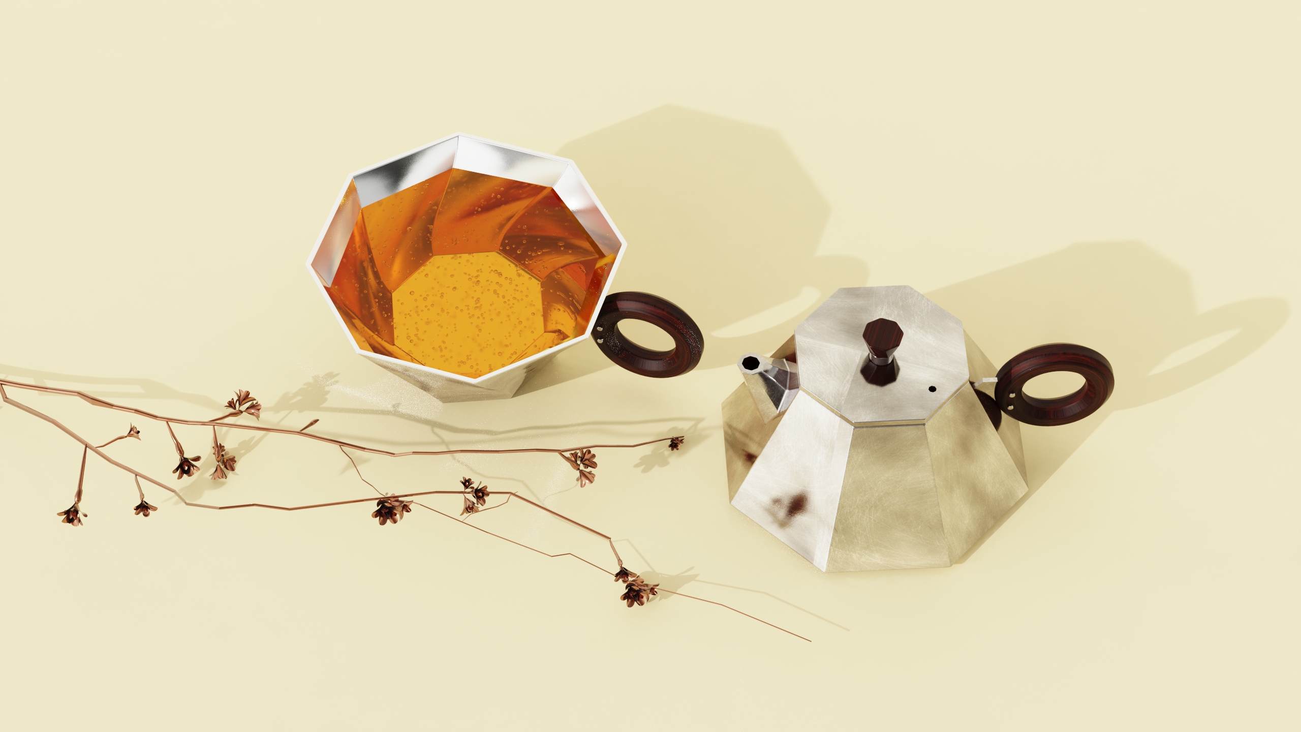 tea set，tea utensils，silver，Express cup，Portable，Silver jug，