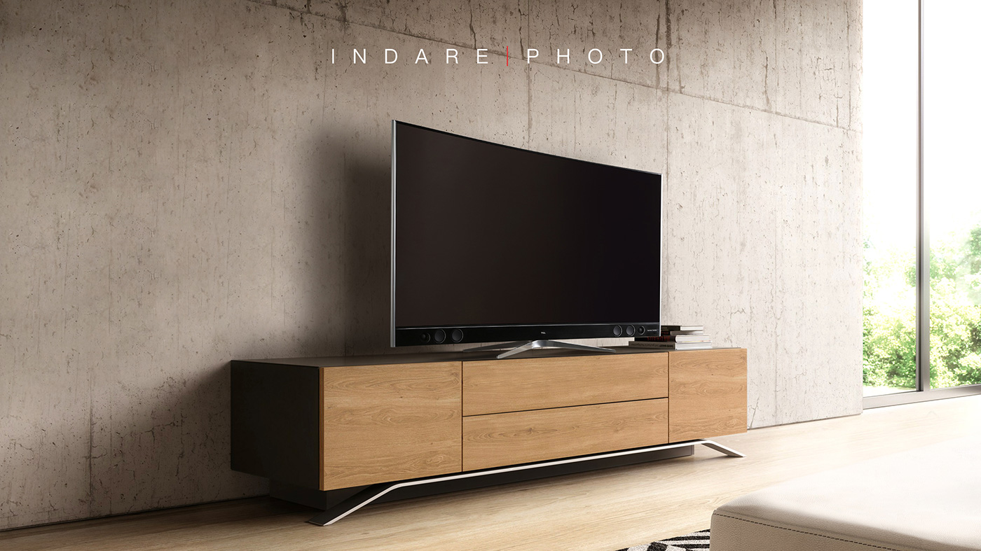 High end TV des，curved surface，black，