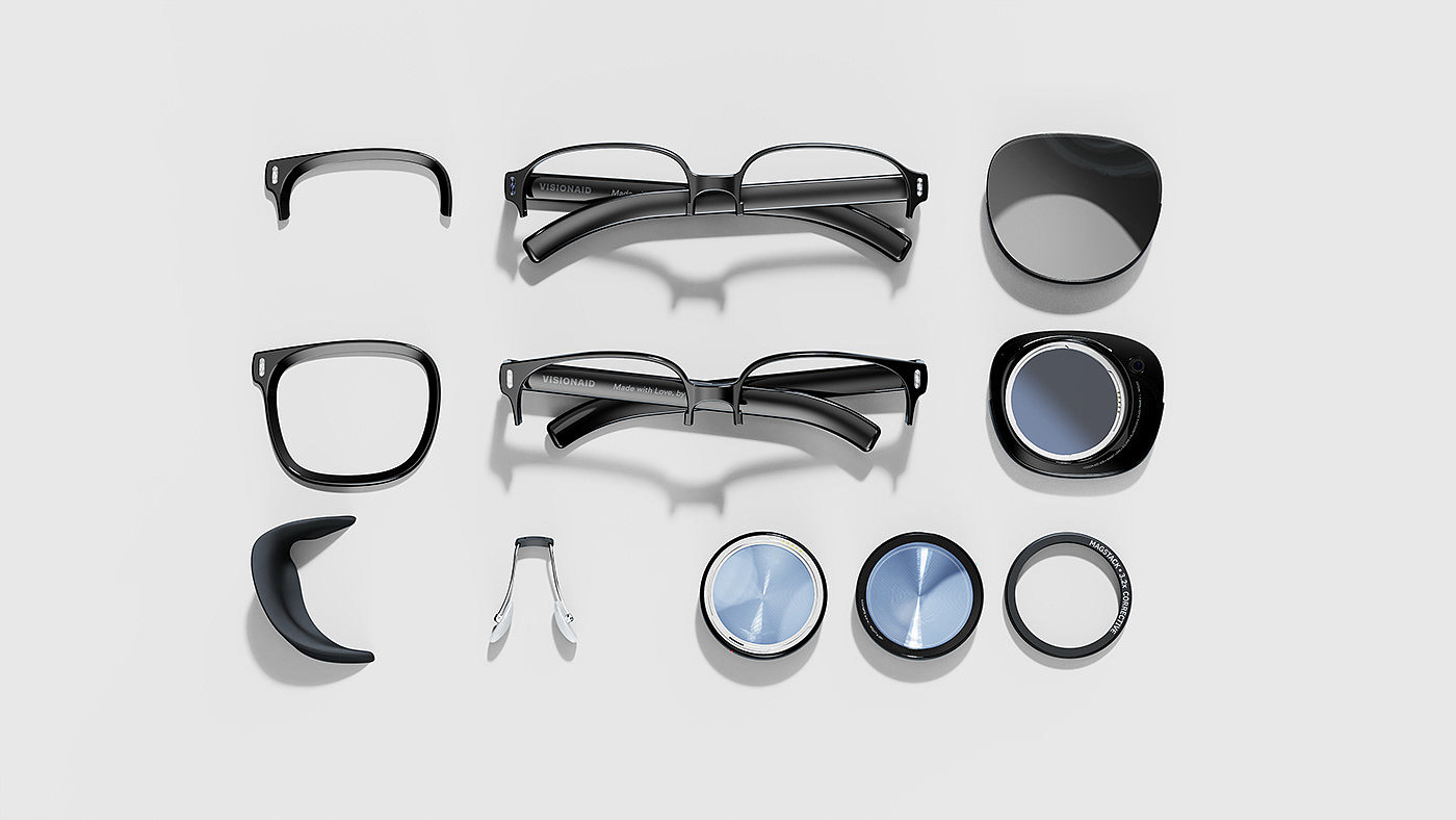 电子眼镜，VisionAid™，医疗用品，创意，