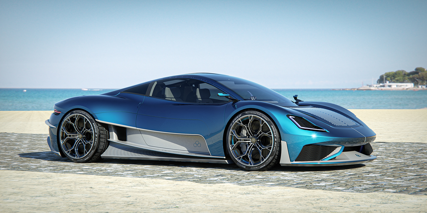 visualization，concept，Sports car，