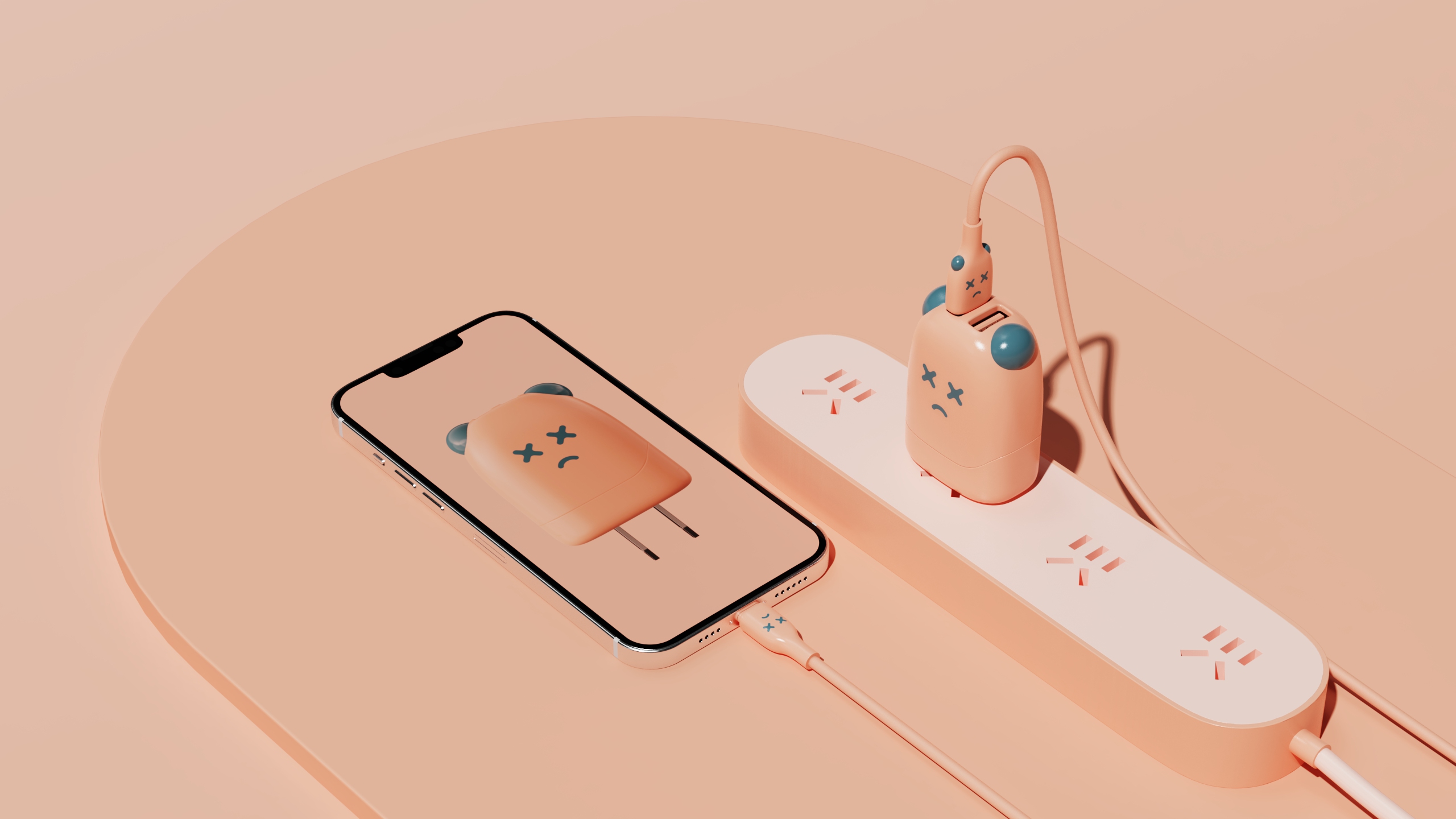 Charger，data line，usb，lovely，adorable，3C products，