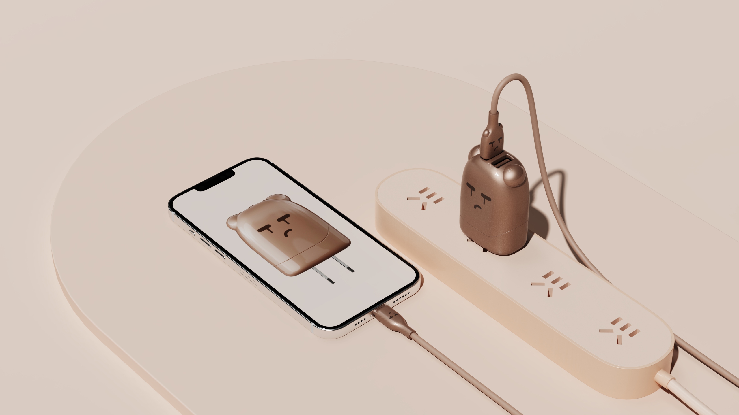 Charger，data line，usb，lovely，adorable，3C products，