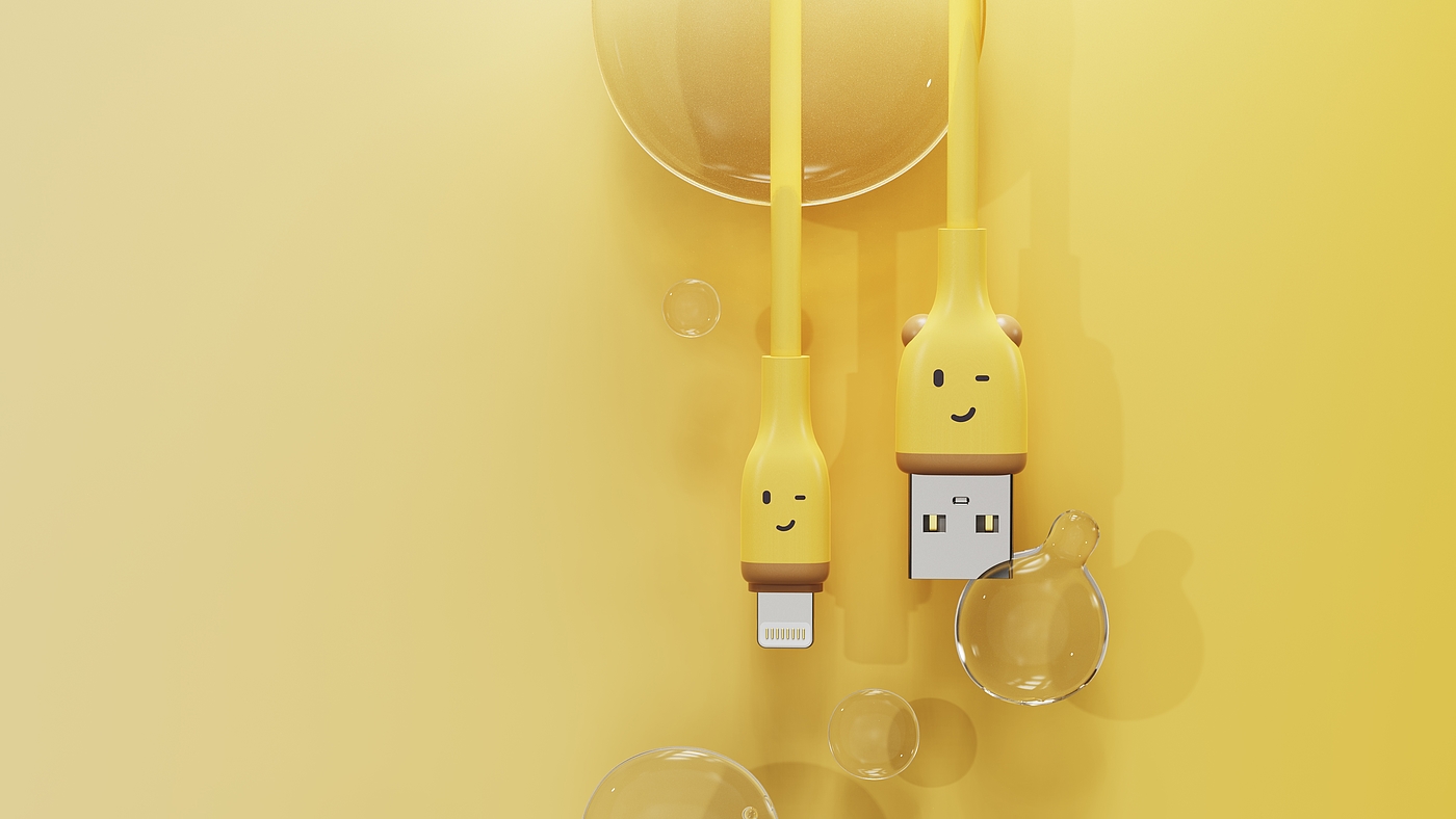 Charger，data line，usb，lovely，adorable，3C products，
