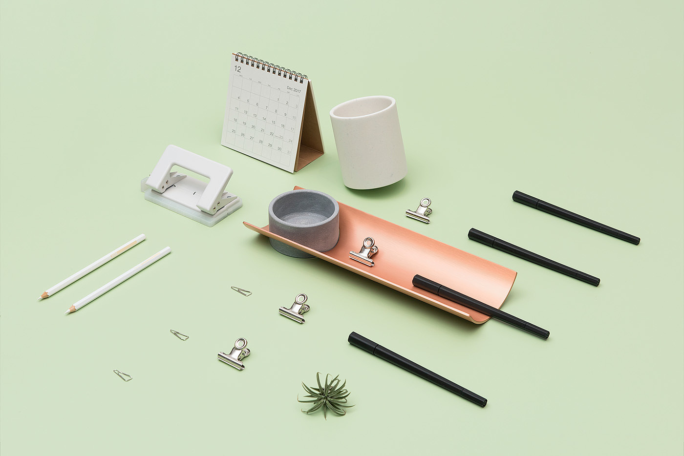 树脂、铝，简约，文具，Tilt Stationery，