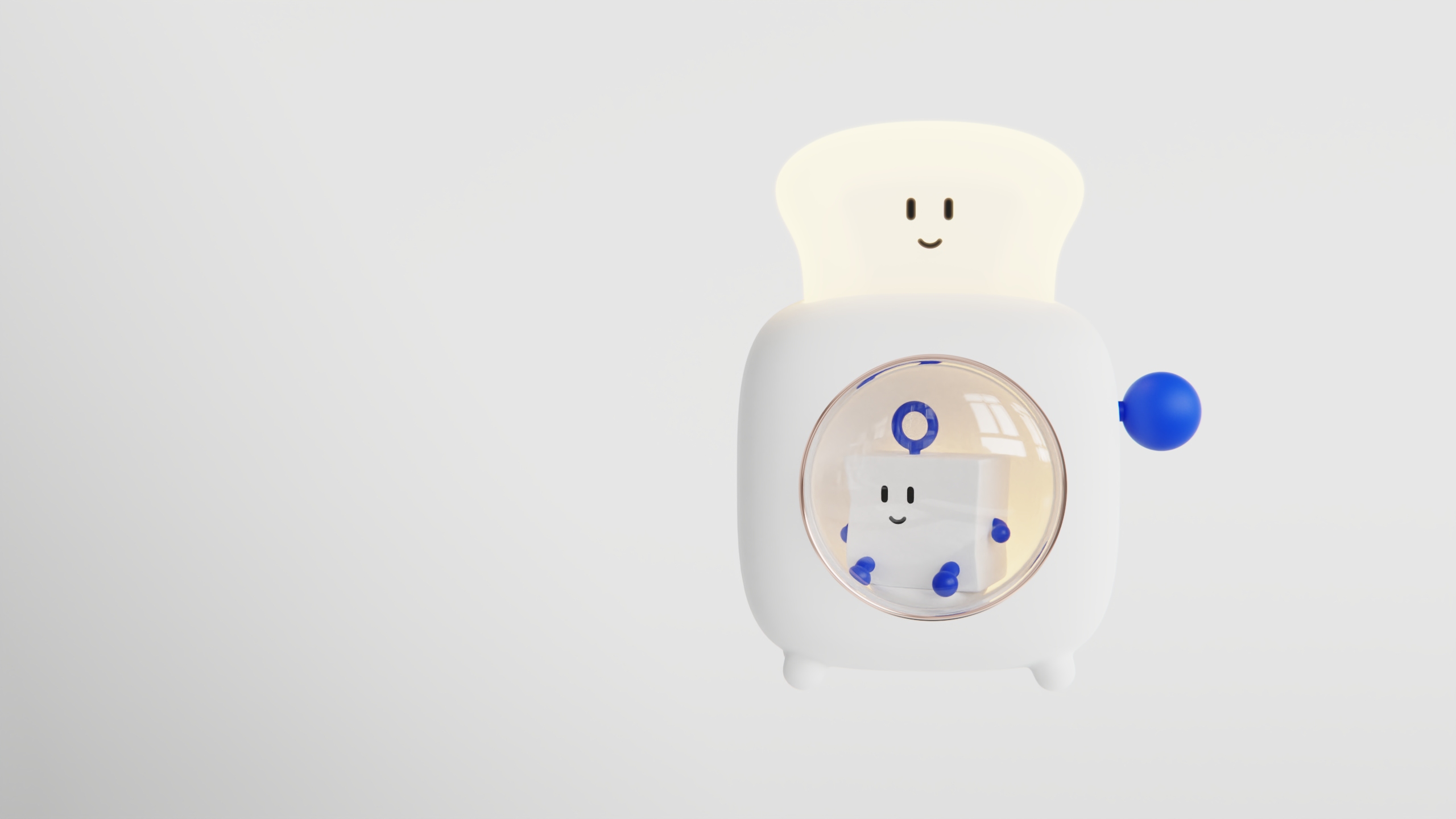 bread，Night light，Bread machine，lovely，Klein Blue，product design，