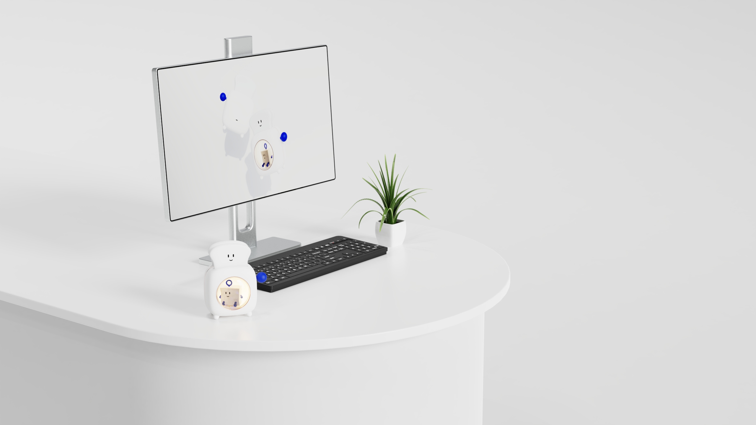 bread，Night light，Bread machine，lovely，Klein Blue，product design，