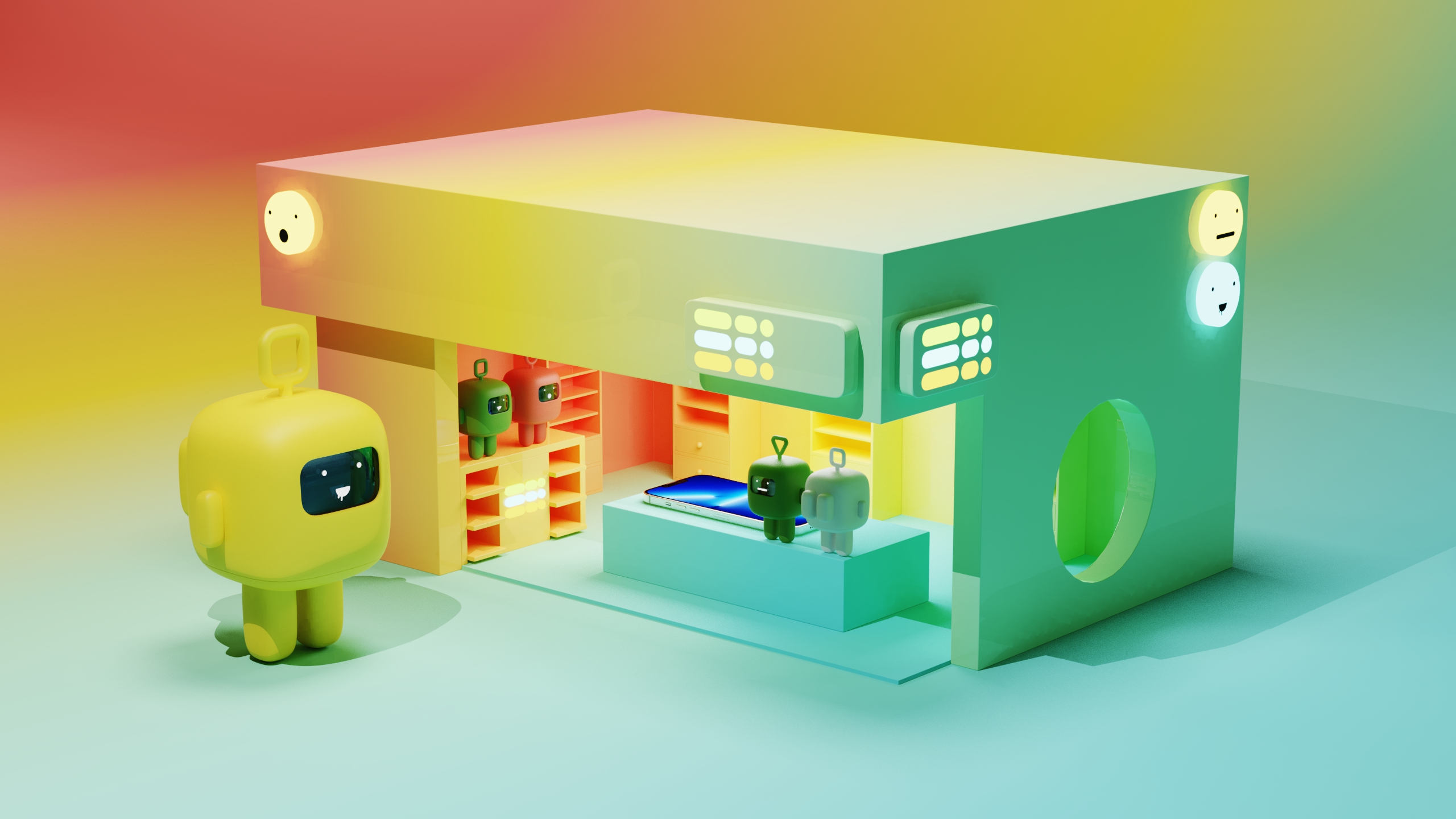 Charger，usb，PD20W，lovely，Telebaby，product design，