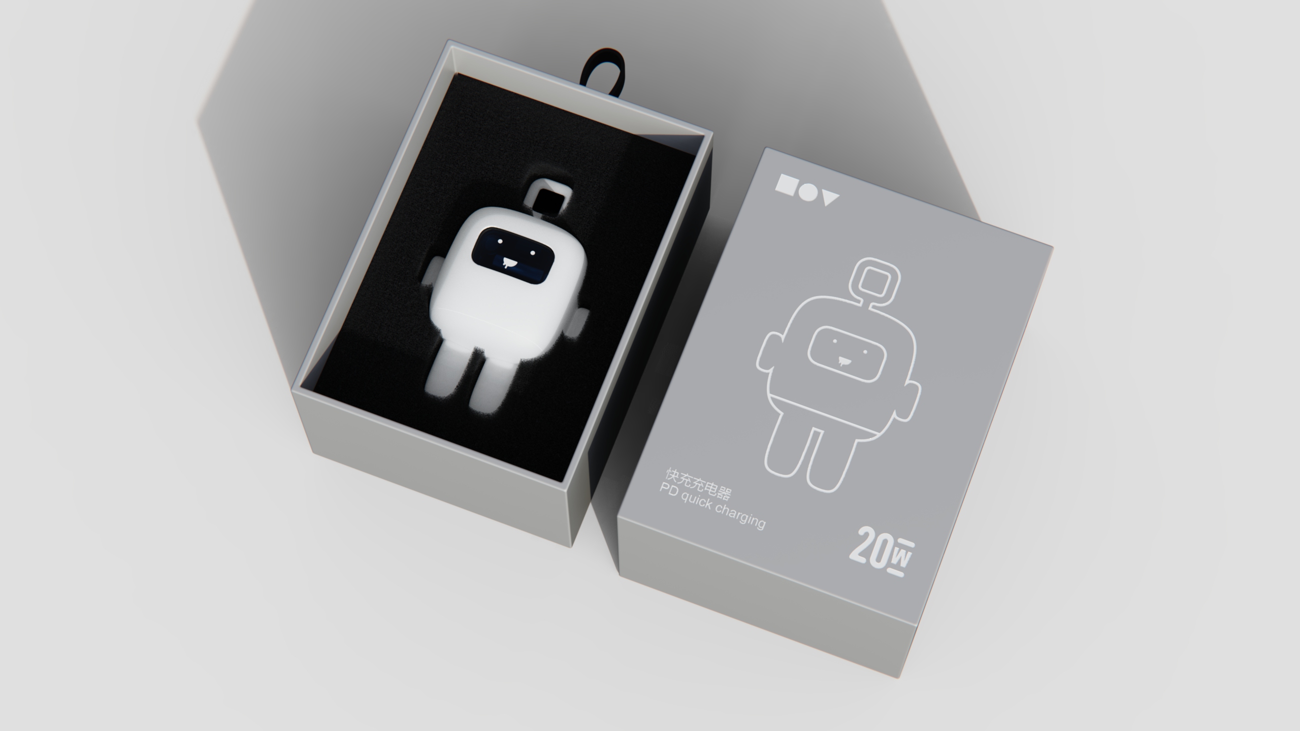 Charger，usb，PD20W，lovely，Telebaby，product design，