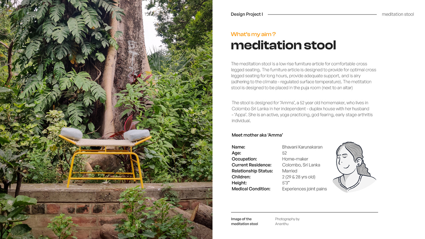 Metal furniture，chair，Meditation stool，