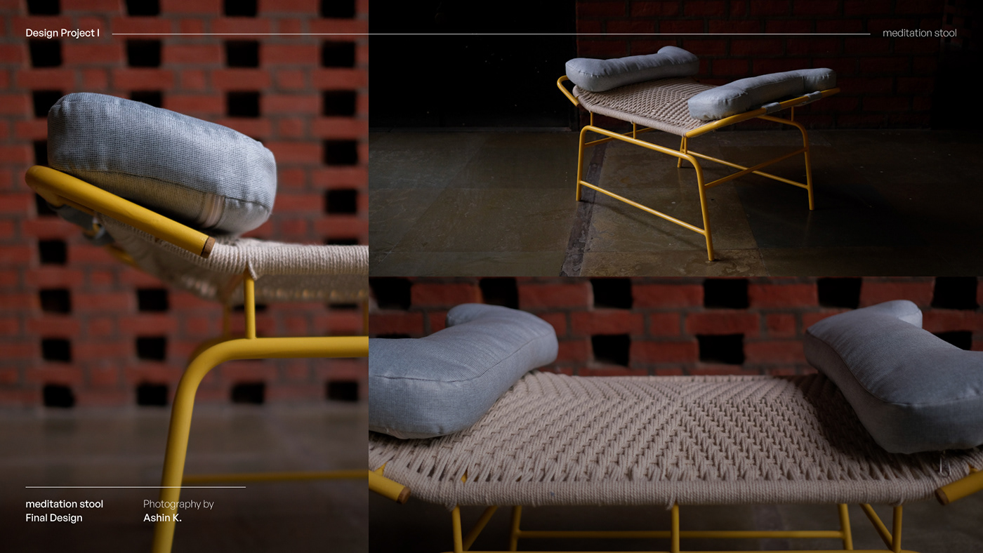 Metal furniture，chair，Meditation stool，