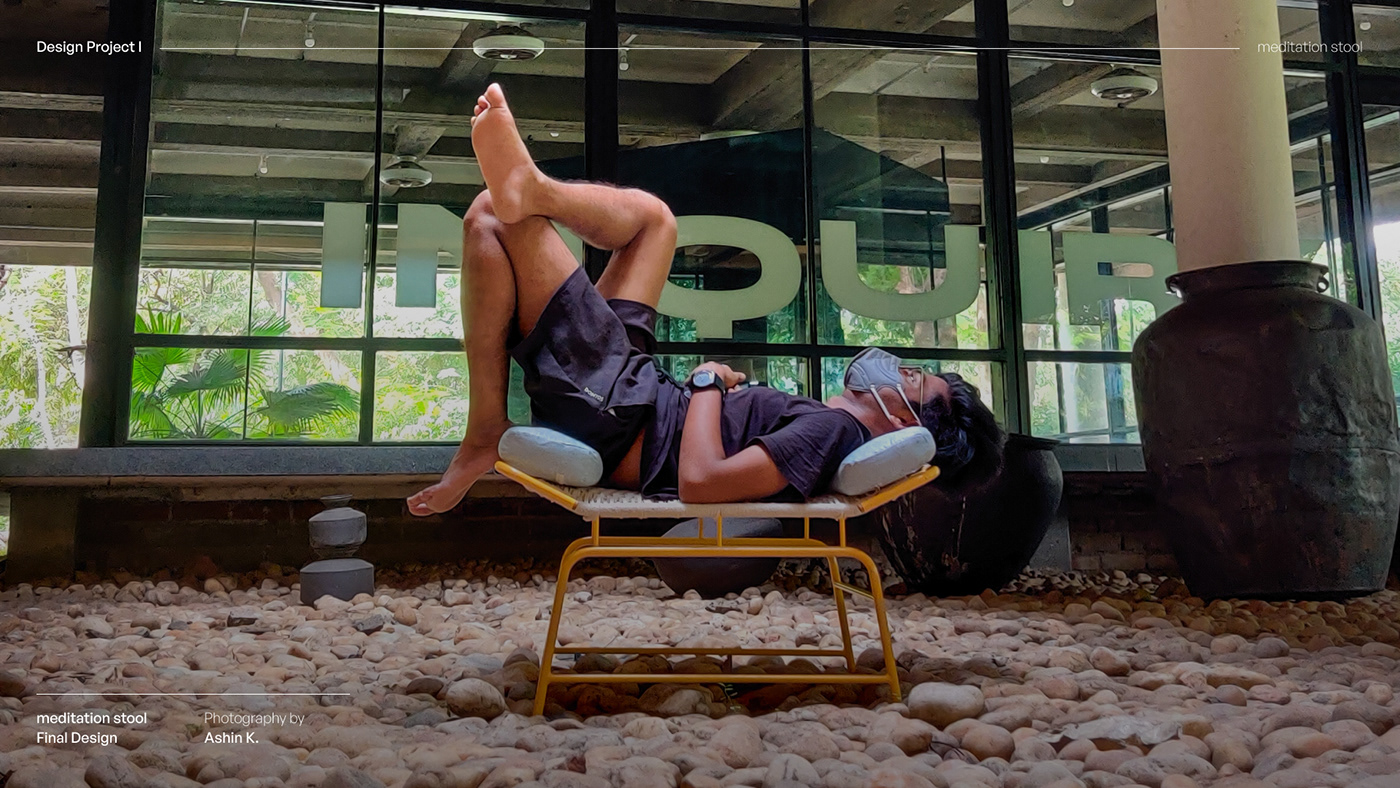 Metal furniture，chair，Meditation stool，