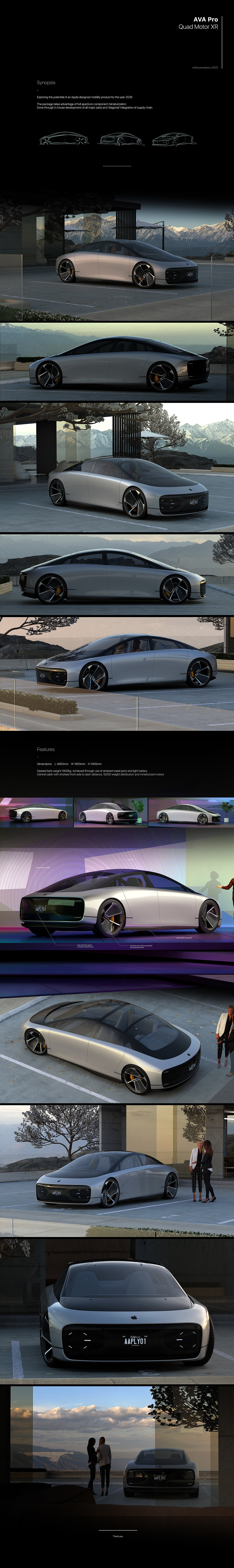 3d，概念车，苹果汽车，AAPLY01，