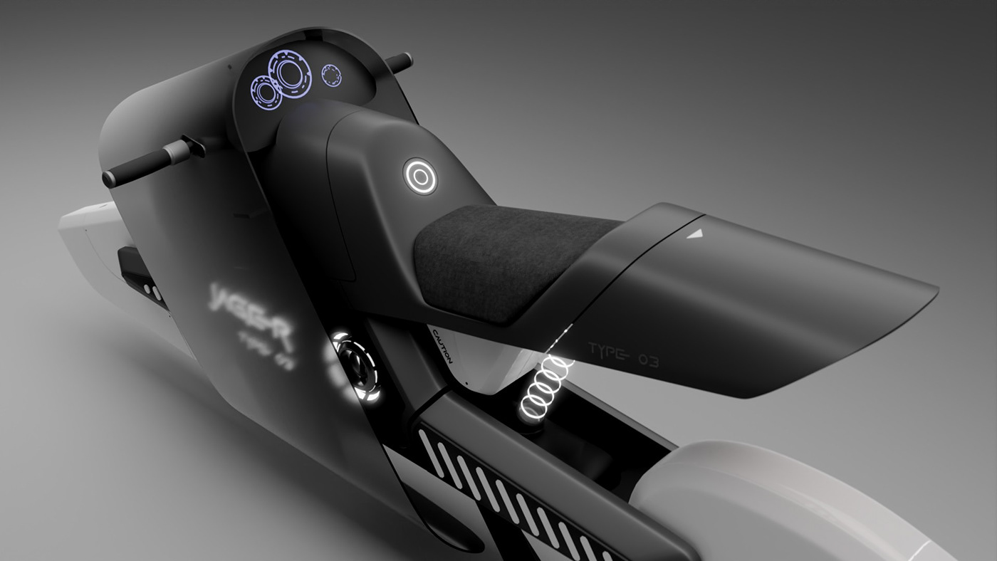 motorcycle，3D modeling，Conceptual art，