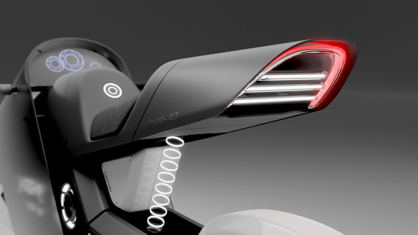 motorcycle，3D modeling，Conceptual art，