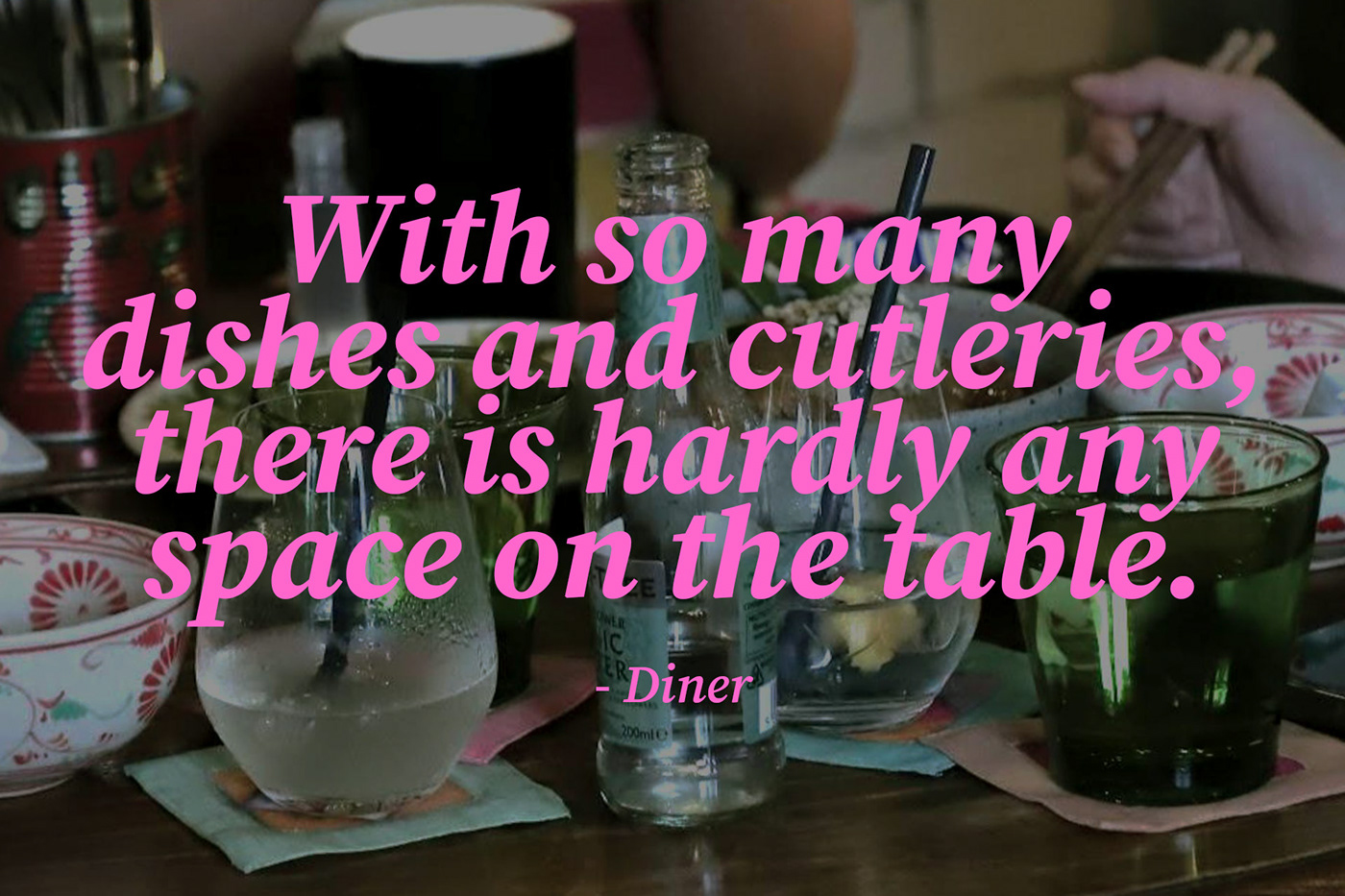 Intelligent space，restaurant，parts，