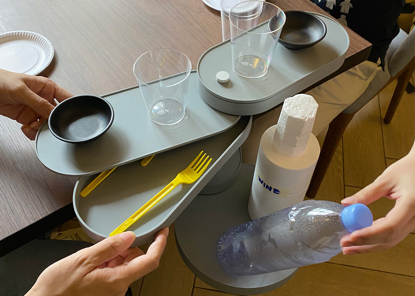 Intelligent space，restaurant，parts，